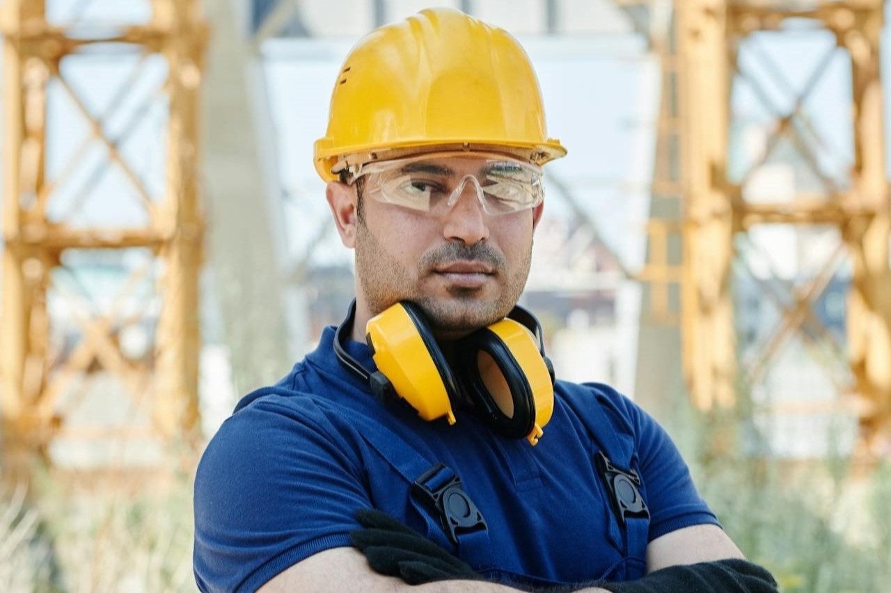 Man in safety gear